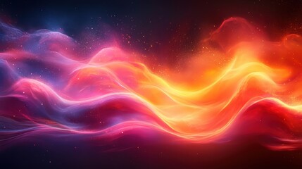 Fototapeta premium Abstract Colorful Waves Vibrant Energy and Fluid Motion