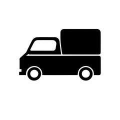 Fototapeta premium Small Van Icon for Delivery, Transport & Mobile Apps