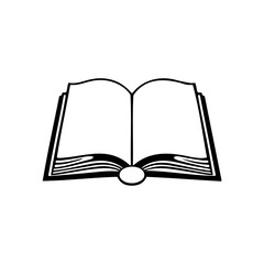 Open Book Icon for eLearning and School Projects