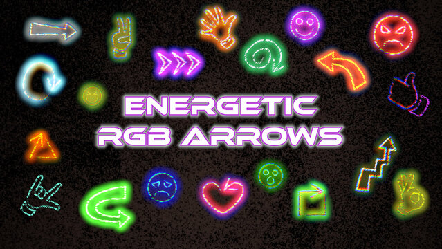 Energetic RGB Arrows