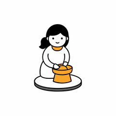 Obraz premium girl with a cup of tea