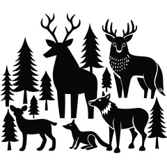 animal vector set
