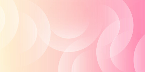 Abstract Pink and Yellow Background with Soft Bokeh Light Circles