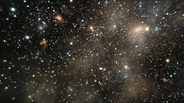 Deep space background with countless stars and nebulae shining brilliantly against a dark expanse, astronomical phenomenon and interstellar matter