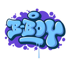 Colorful graffiti text 