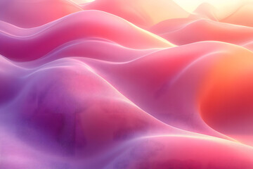 Obraz premium Dreamy Abstract Gradient Waves Design for Digital Art and Modern Backgrounds
