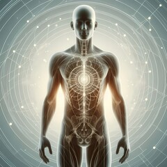 3d rendered illustration of a human figure