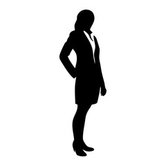 Fototapeta premium Silhouette of business people posing