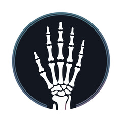 X-Ray Hand Bones Vector 