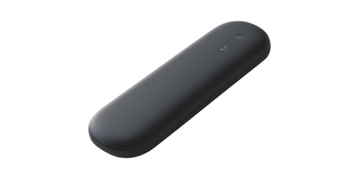 Sleek Black Remote Control Device. Modern Technology And Minimalist Design Isolated On Transparent Background