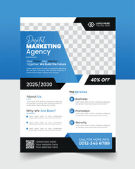 Obraz premium Professional Corporate Flyer Template – Modern Business Marketing, Promotion & Event Design.