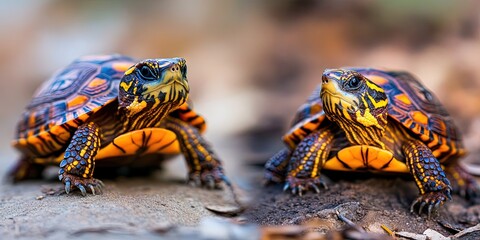 Obraz premium photo of ornate box turtle 