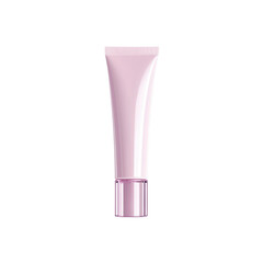 Elegant Pink Cosmetic Tube Mockup - Skincare Product Packaging