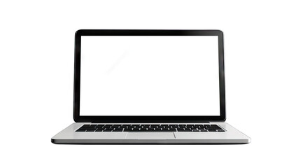 A sleek. modern laptop computer with a blank screen. placed on a clean surface. showcasing a minimalist workspace ideal for productivity. creativity. or remote work