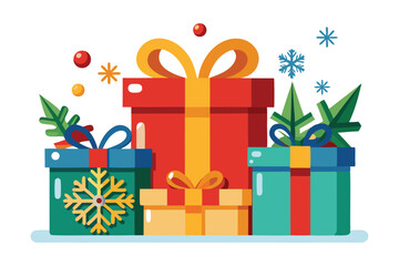 vector illustration of a gift box