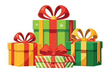 gift boxes vector illustration