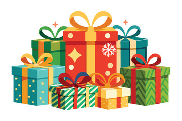gift boxes vector illustration