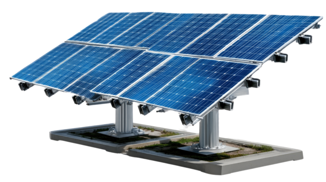 Solar Energy Panel: A modern array of solar panels, capturing the endless energy of the sun, symbolizing sustainability and innovation in a clean, eco-friendly environment.