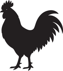 chicken silhouette Vector | Minimalist & Trendy chicken Silhouette Design | Unique & Stylish chicken Artwork for Vector design