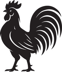 chicken silhouette Vector | Minimalist & Trendy chicken Silhouette Design | Unique & Stylish chicken Artwork for Vector design