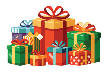 Obraz premium gift boxes vector illustration