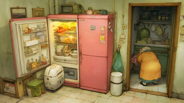 robot offering tea to elderly woman as part of daily routine assistance