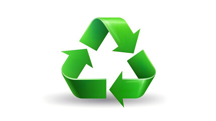 Professional Green Recycle Logo with Triangular Recycling Symbol for Environmental Conservation Campaigns