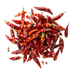 Red hot chili pepper isolated on white background