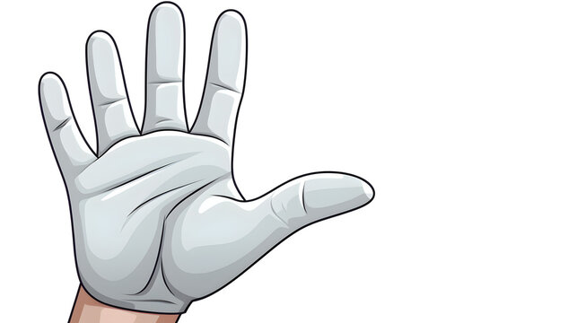 Professional Greeting Comic Hand Cartoon Palm White Glove ISO A9 7 7 37ba D9a A Ea Ee7 7d Bb Image