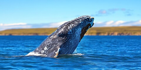 Fototapeta premium photo of gray whale 