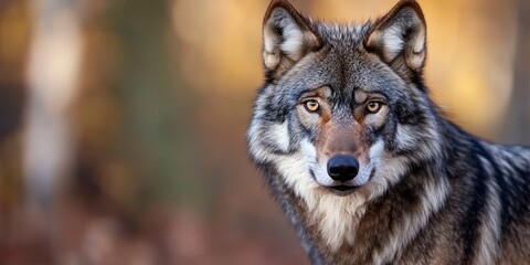 Obraz premium photo of gray wolf -