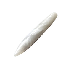 Elegant White Marble Effect Pen on Black Background