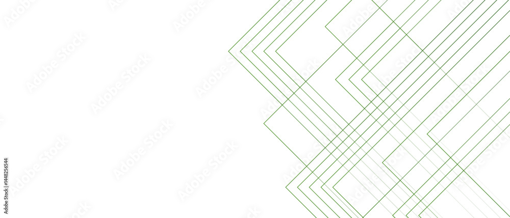 Aufkleber abstract white and green background with lines. light pastel green color palette with fine, semi-tra