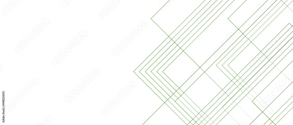 Leinwandbilder abstract white and green background with lines. light pastel green color palette with fine, semi-tra
