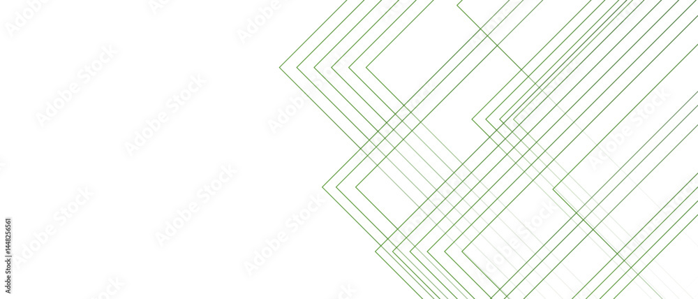 Leinwandbilder abstract white and green background with lines. light pastel green color palette with fine, semi-tra