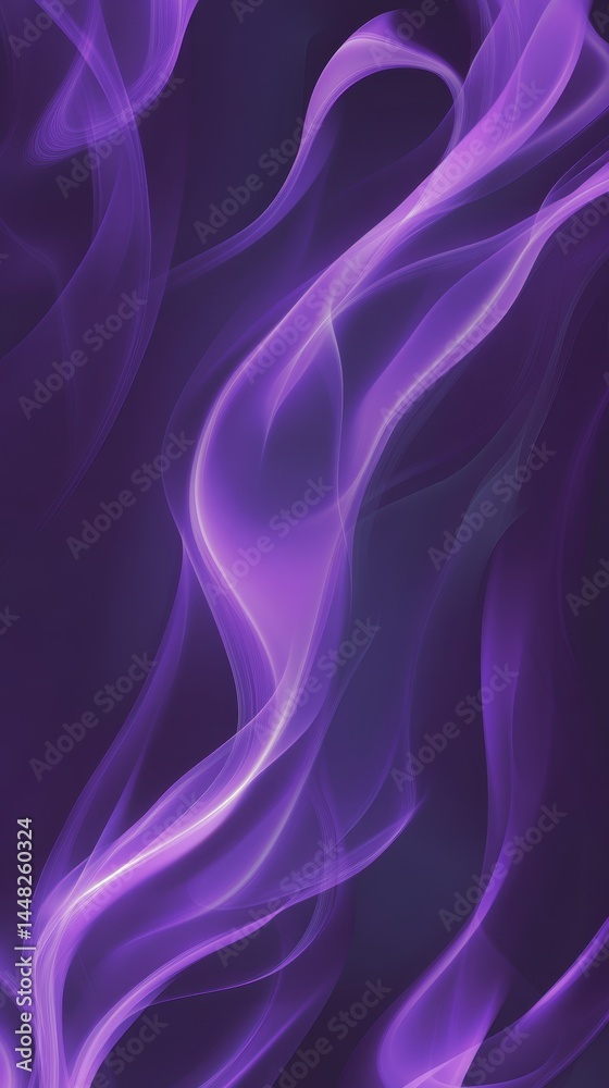 Poster abstract purple wave background with flowing lines and smooth transitions for modern design projects