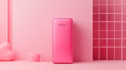 Pink battery icon
