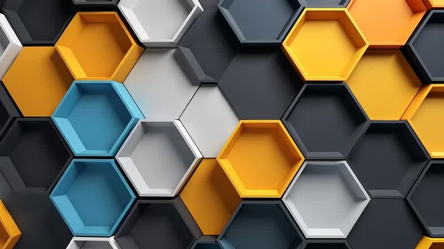 abstract background with hexagons