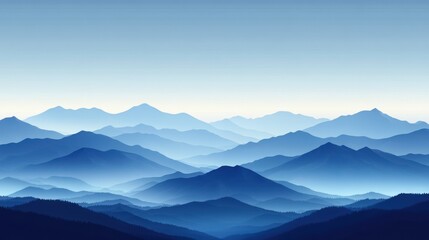 Obraz premium Serene mountain range