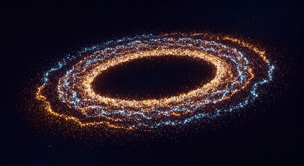 Abstract cosmic formation: a celestial spiral of stardust and galactic energy