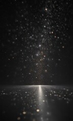 Myriad sparkling stars shimmer across a deep black canvas ,  dark,  background,  night