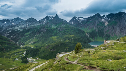 landscape in formazza valley in italy