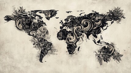 black and white grunge background