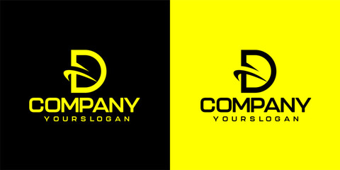 D letter logo.yellow and black shape
Used for Business and Brand Logo.Flat Vector Logo Design Template Elements