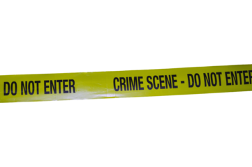  Yellow Crime Scene Do Not Cross Tape Isolated on Transparent Background 