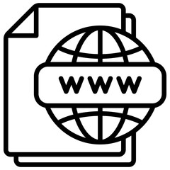 Online Source - Website and world wide web icon