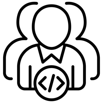 IT Personnel - Coding Team Illustrative representation of programmers and developers