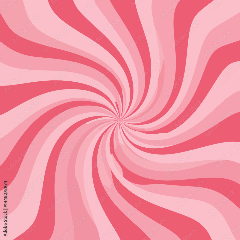 Poster Abstract pink swirl background with radial lines creating a dynamic visual effect design