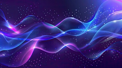 Abstract wavy lines in vibrant colors create a dynamic visual effect.