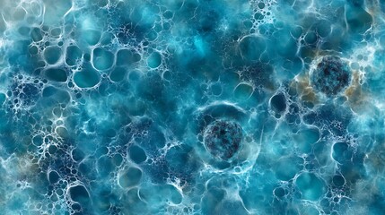 abstract blue background of cell fluid